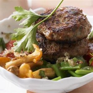 milhojas de carne con amburguesas